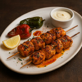 Brocheta de pollo