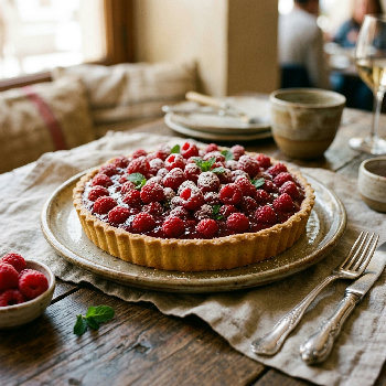 Tarta de frambruesa